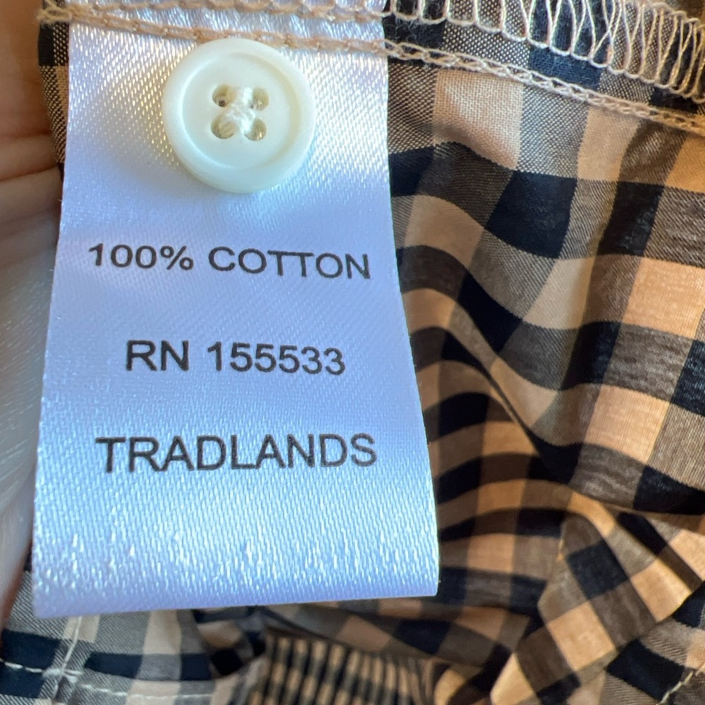Tradlands buffalo check black tan button up women’s 1X - Picture 6 of 9